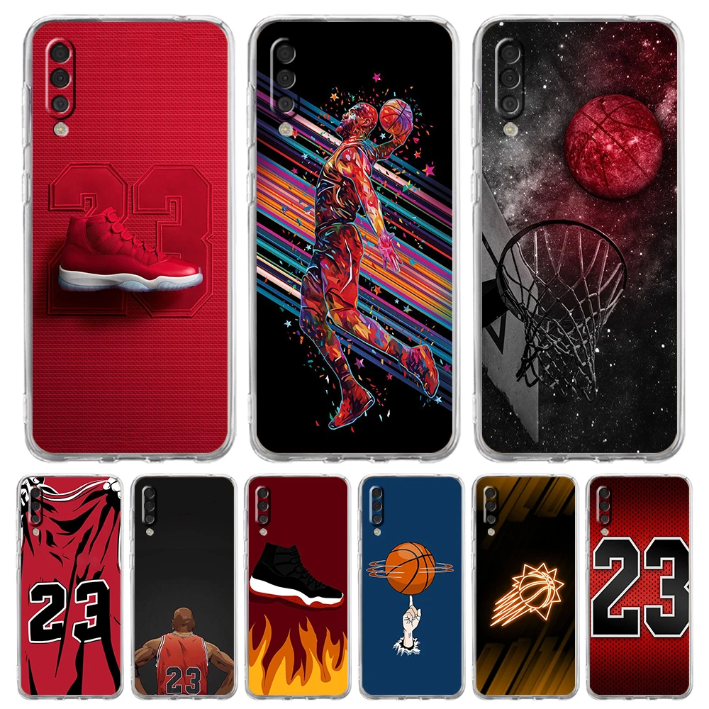 

Basketball Basket Sports Phone Case for Samsung Galaxy A12 A22 A10 A20 A30 A40 A50 A52 A02 A03S A04 Transparent Shockproof Shell