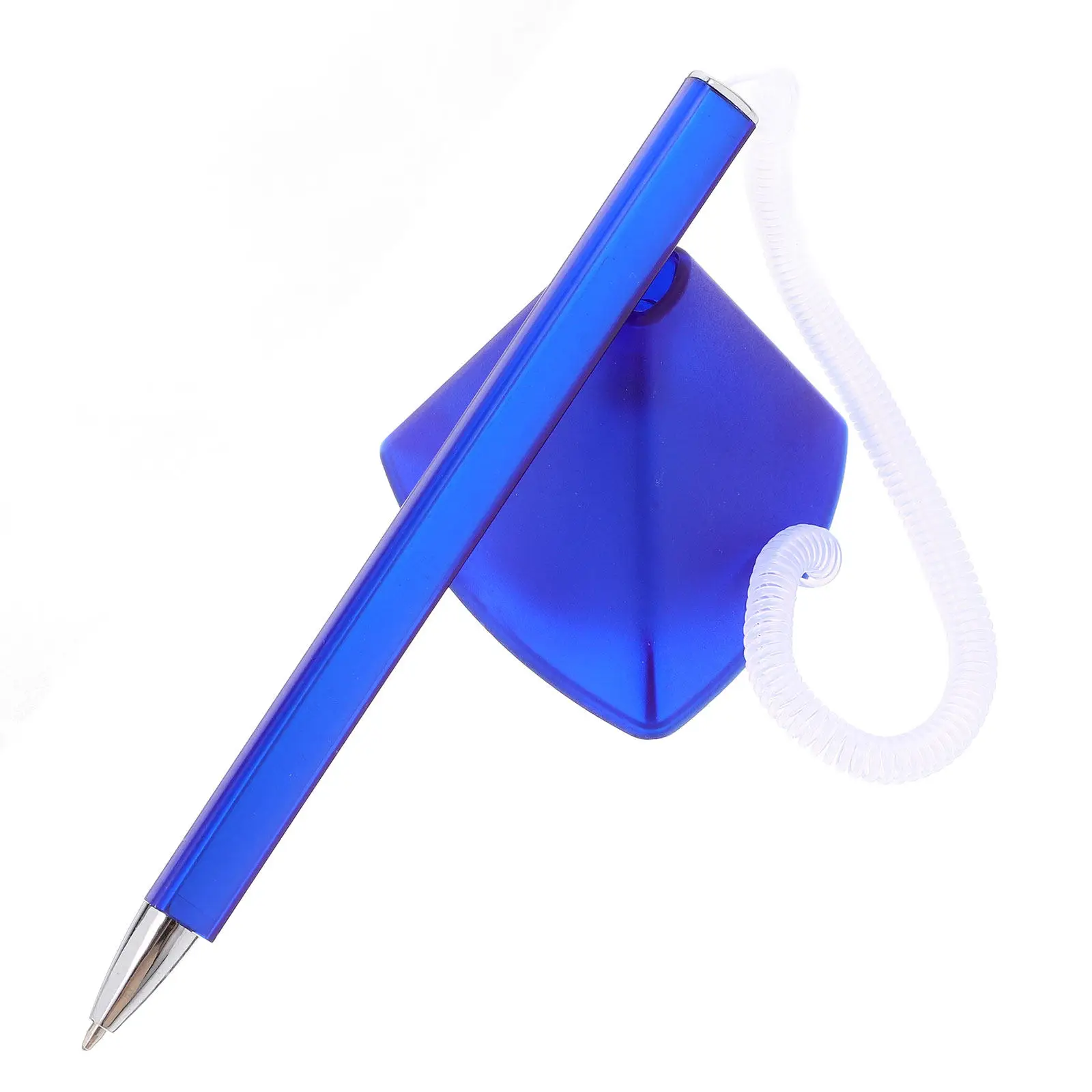 

Desktop Counter Security Pen Adhesive Base Chain Smooth Writing Office Reception Ballpoint Pens with Holder