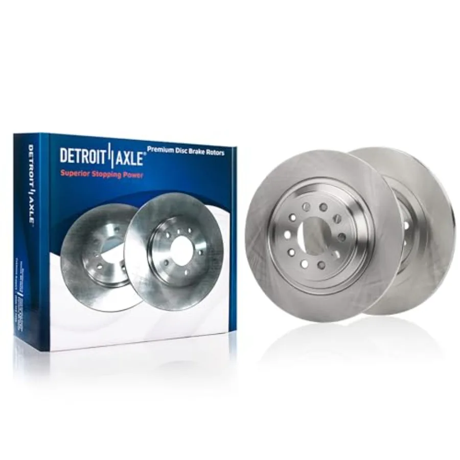 Kit de frein arrière d'essieu Detroit pour Jeep Cherokee 2014 – 2022, Rotors de frein à disque en céramique 12.60, plaquettes de frein de remplacement, Perfor gris foncé