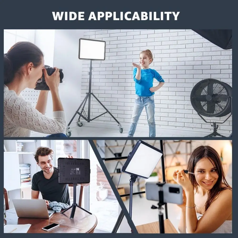 جديد 3000K-6000K LED التصوير ضوء عكس الضوء مشرق استوديو الصور مصباح قابل للتعديل اللون RGB تصفية ضوء البث المباشر