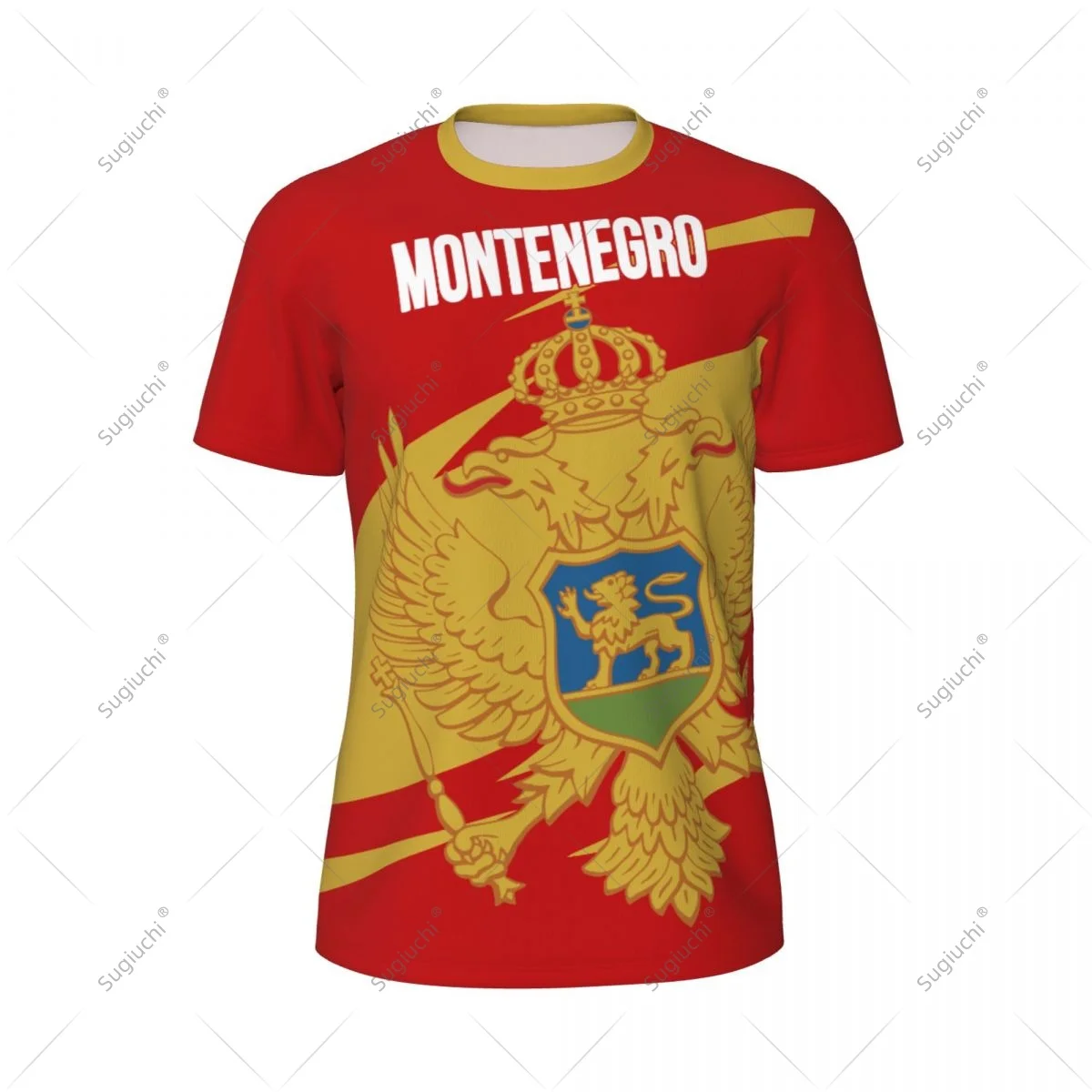 Montenegro Flag Men Sports T-shirt Women Tees jersey for Soccer Football Running Bike Tennis Fitness Fans