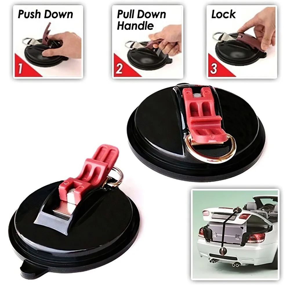 Outdoor Camping Awning Suction Cup, Multi-Functional Car Suction Cup, Suction Cup with Strong S-Hook for Securing Rear Car Tent