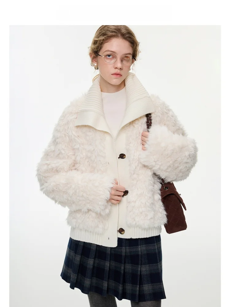 

Day Swan VEGA CHANG Tuscan ort Women's Fur Jaet 2025 New Winter Thi Outerwear Eco-friendly Commute Sle Long Sve