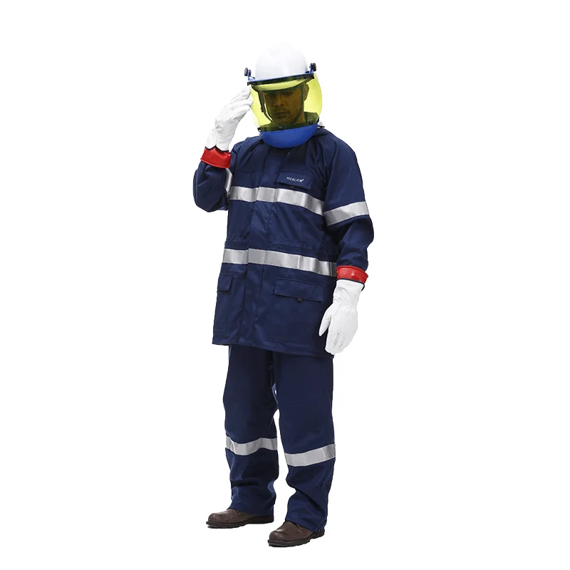 

ZL211.8cal arc flash rainproof suit set