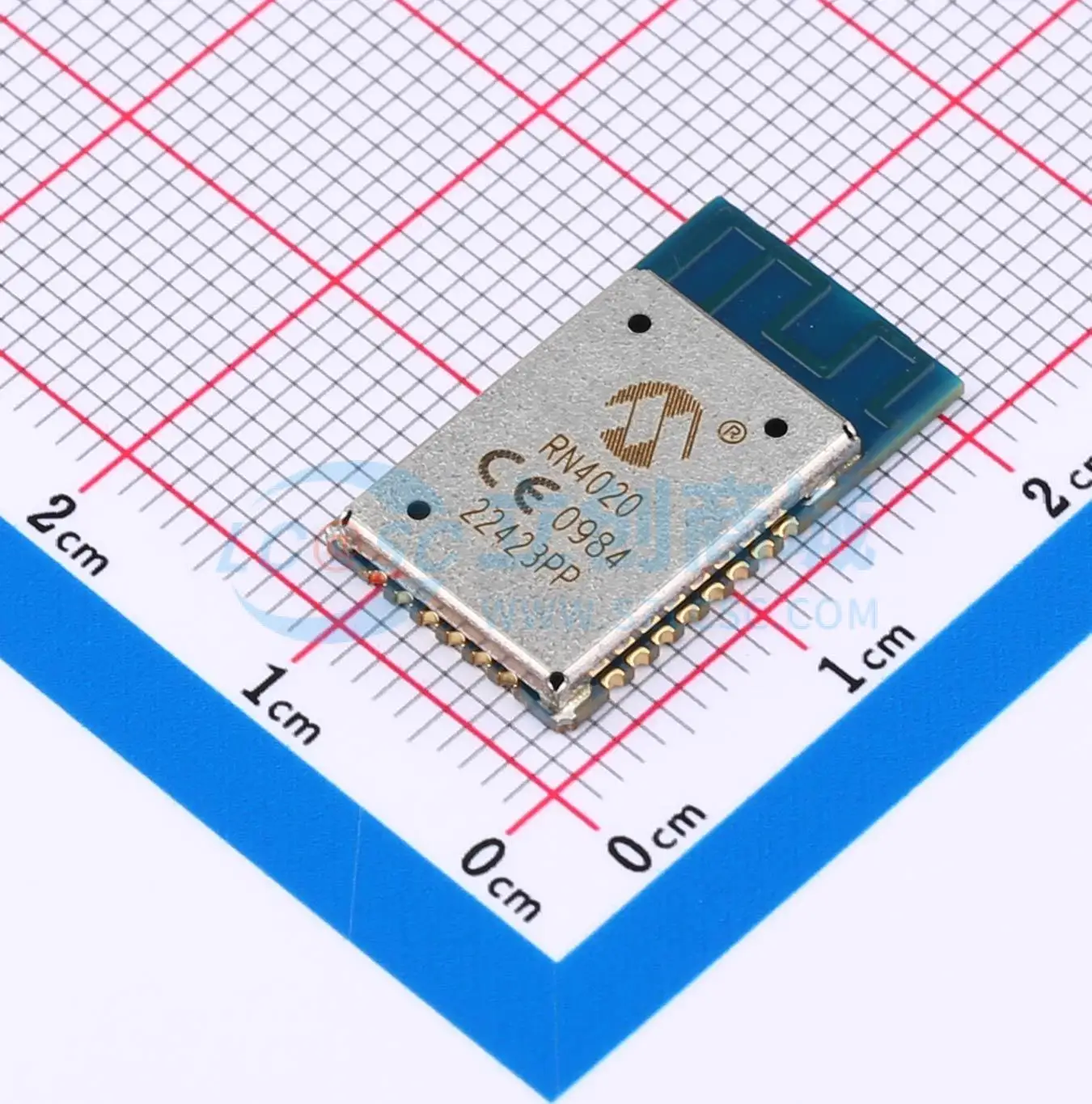 1pcs RN4020-V/RM123 SMD AIO UART SPI PIO 7.5dBm OTA Bluetooth Wireless Module for Smart Home System