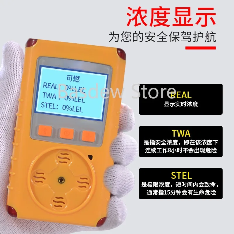 

Four-in-One Gas Detector Portable Combustible and Toxic Oxygen Formaldehyde Detector