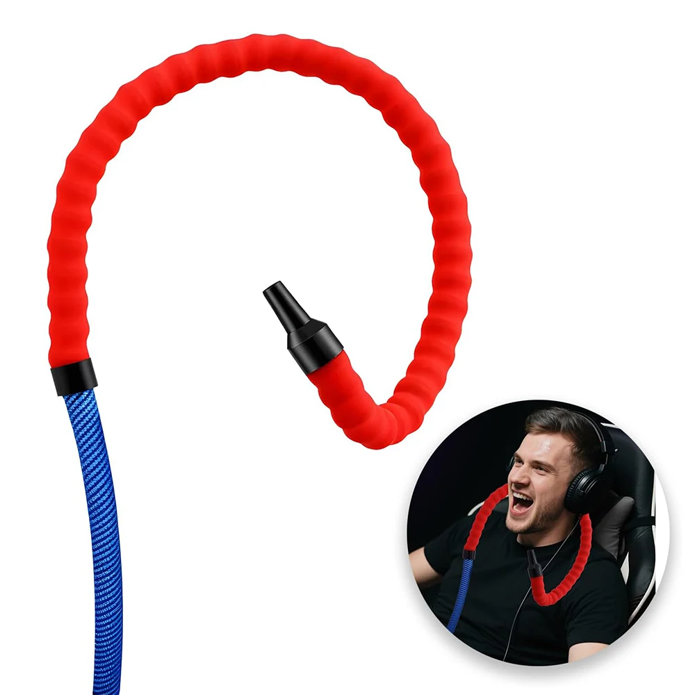 Hookah hose Flexible Neck Strap with Silicone Tube for Comfortable Shisha Hand Free Hookah Hose view 3