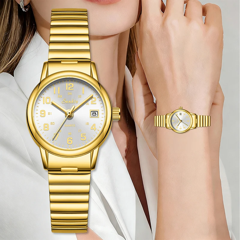 

SUNKTA женские кварцевые наручные часы лучший бренд класса люкс часы-браслет подарок для женщин модные простые спортивные водонепроницаемые женские часы