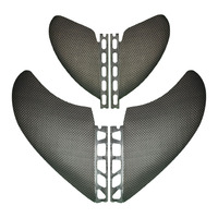 NEW FUTURE Carbon Fiber Honeycomb Surf Fins 4-Piece Set | High Strength & Lightweight | Perfect for Shortboard/Longboard Surfing