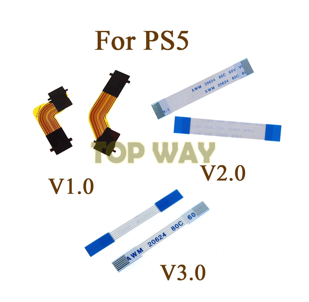 100sets V1 V2 V3 R2 L2 L1 R1 Replacement Cable for PlayStation 5 PS5 Controller Flex Cable Trigger LR Version V1.0 V2.0 V3.0