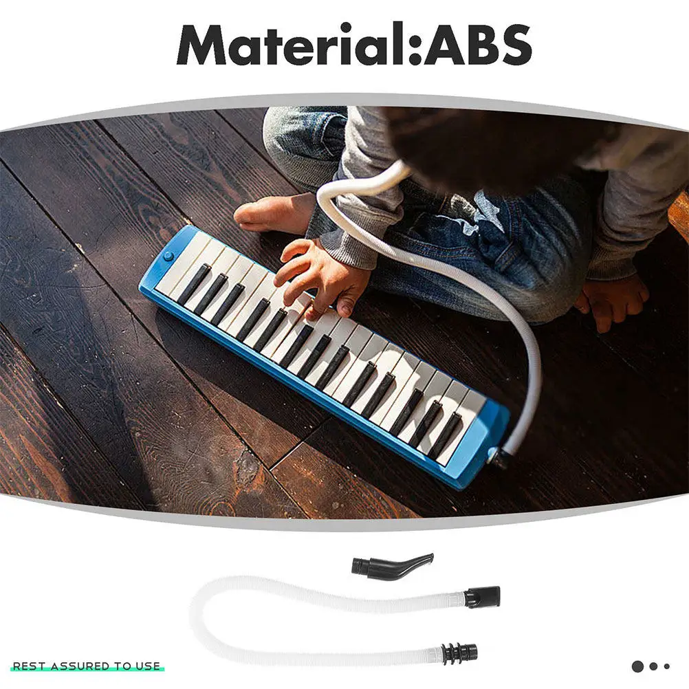 Melodica Tube and Mouthpiece Replacement Set for 32/36/37/41-Key Flexible Plastic Melodica Accessories