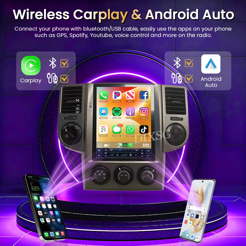 9.7“ Android 15 For Nissan X-Trail X Trail 1 T30 2008-2010 Car Radio Multimedia Player Wireless Bluetooth Carplay GPS Navigatio