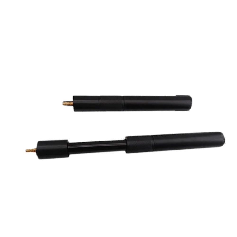Aluminum Alloy Pool Cue Extension Telescopic Structure Threaded Connector Billiard Extender Black Finish Locking Rotation