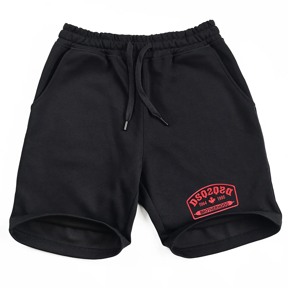 

Новые модные спортивные шорты DSQ2 для мужчин: повседневные, универсальные, свободного кроя, с завязками, из смесового полиэстера и хлопка, для весны и лета