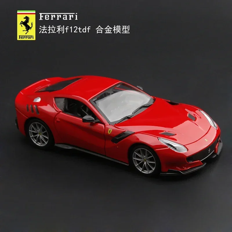 Bburago 1:24 Ferraris F12 TDF Alloy Racing Car Model High Simulation Diecast Metal Toy Sports Car Model Collection Gift B463