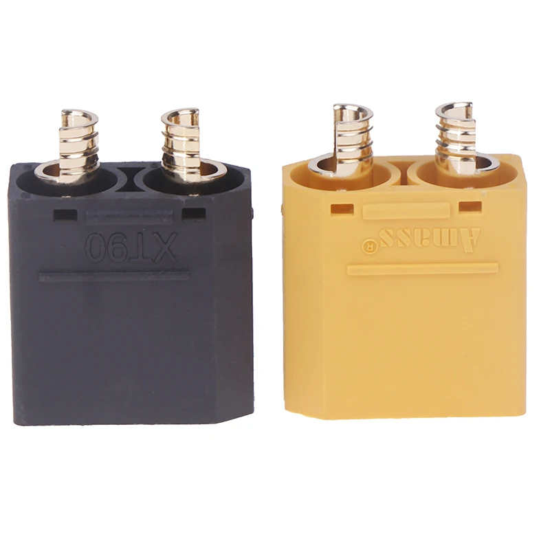 30A XT90NE Lithium Battery Charging Connector Wire Fixed Female Head Welded Type Gold-plating Terminal Male New Energy Plug