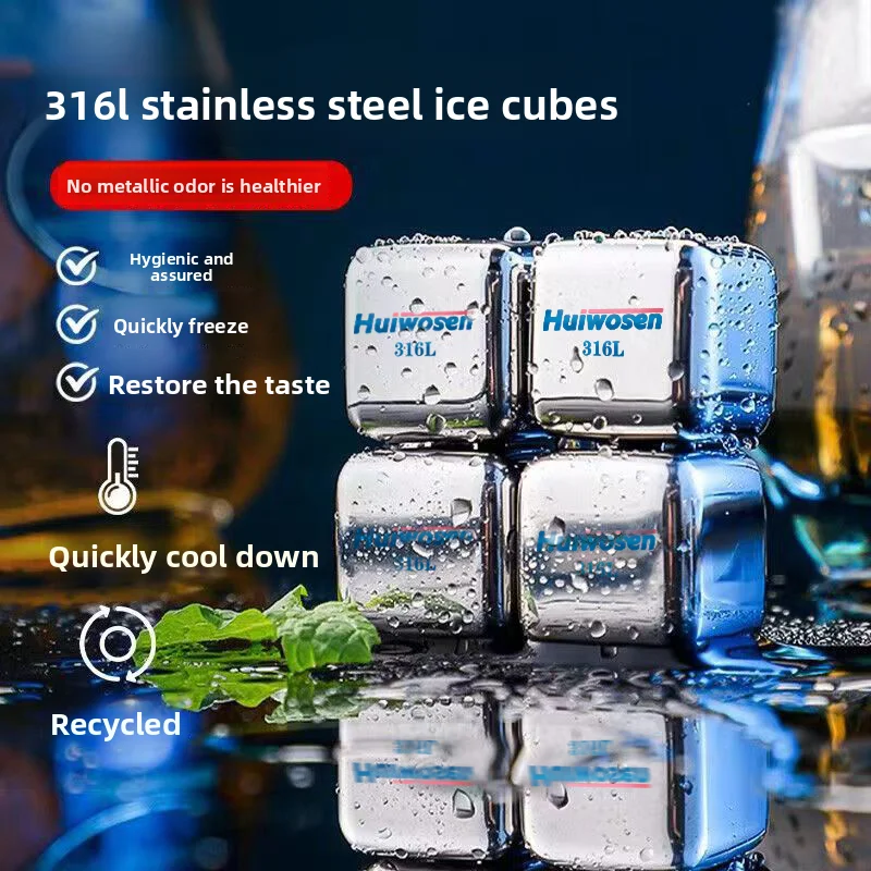 Cubes de glace en acier inoxyd - Wine Beer The Whiskey avis et prix