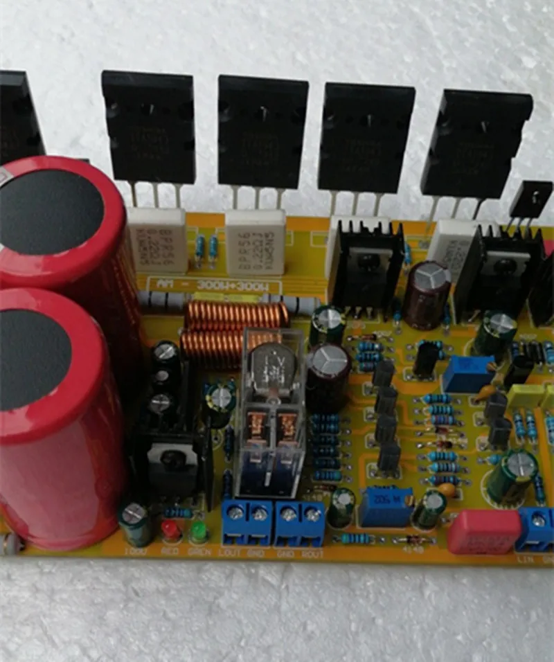 วงจรแอคคูเฟส300W * 2ช่อง2.0 C5200สเตอริโอ A1943หลอดคลาส A / Class AB อะนาล็อกบริสุทธิ์หลังเวที