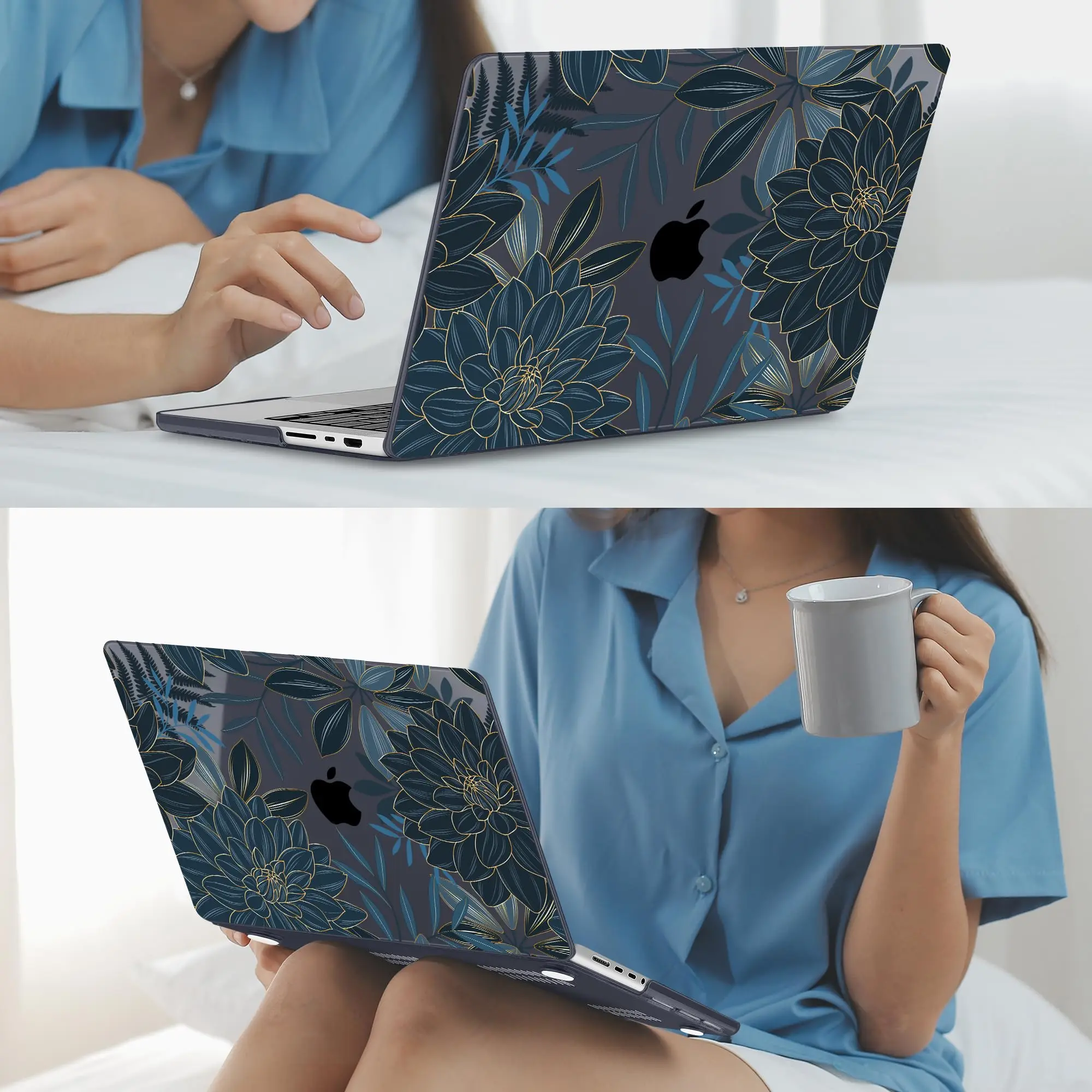 Etui na laptopa do Macbook Air 13 A2337 2020 A2338 M1 Chip Pro 13 2022 M2 Air 13.6 M2, etui na Macbook Pro 14 M4 2023 M3 Pro 16 — zdjęcie produktu 5