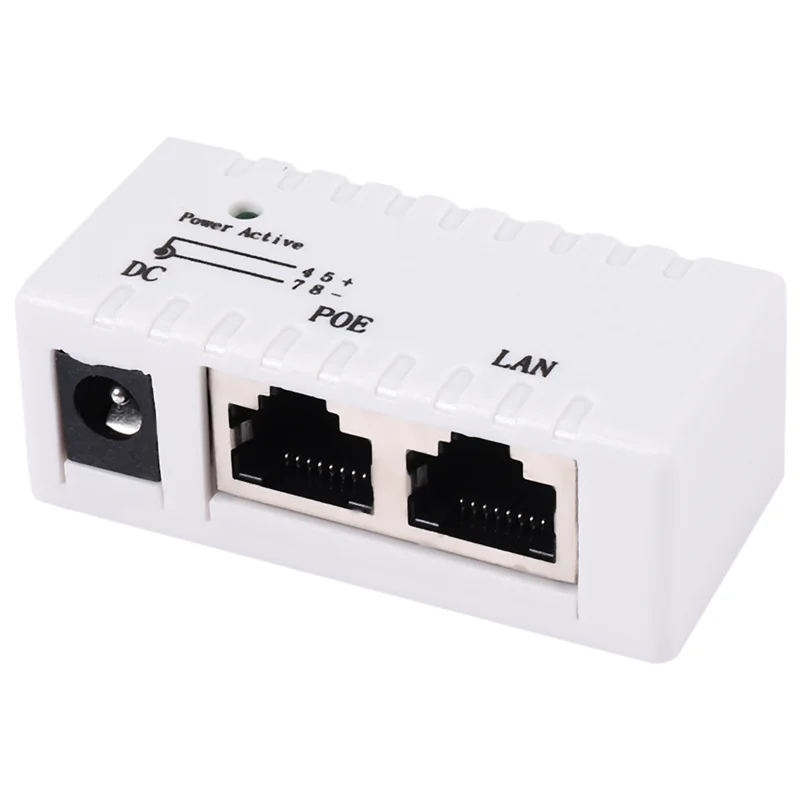 B47C Poe Splitter Poe Injector Rj45 DC 5,5 мм X 2,1 мм Вход Пассивный Poe Injector Разъем адаптера для сетевой камеры IP