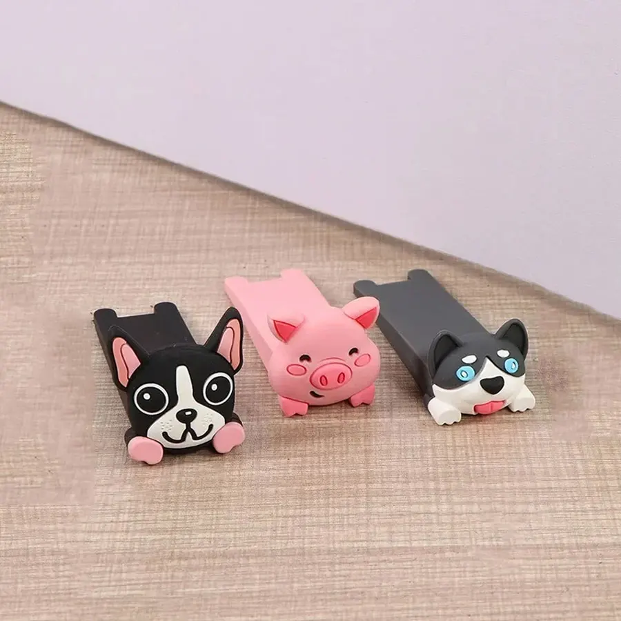 Cute Cartoon Silicone Reusable Shock Absorber Block Door Stopper Door Card Door Blocker Windproof Roof Door Wedge