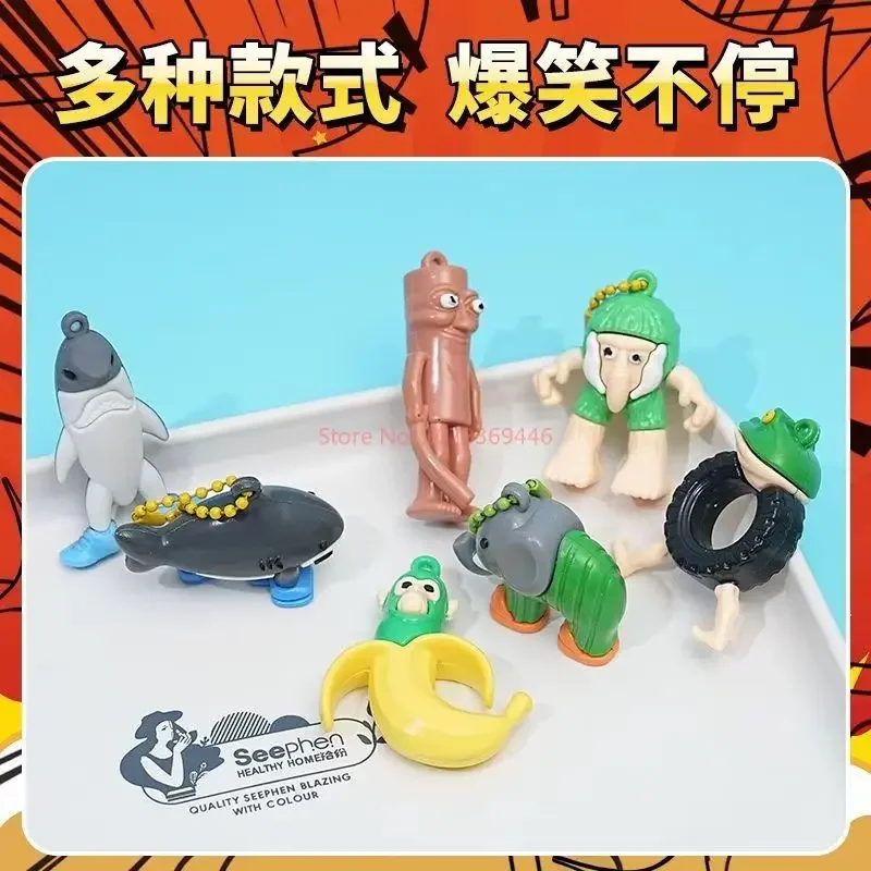 /Hot-New12 قطعة لكمة ونفوز صندوق أعمى Tralalero Tralala Brainrot Tung Sahur مفاجأة صندوق أعمى نموذج لجسم دمى لعبة هدية