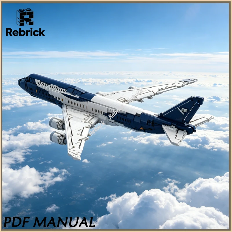 

Creative MOC Building Blocks Kit: 100th Anniversary Airbus A380 Aircraft Model, Perfect for Display & Collection 3190PCS