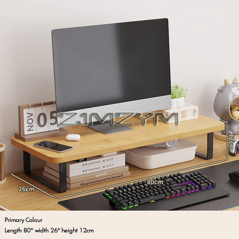 Computer Monitor Elevated Stand Laptop Stand Desktop Storage Computer Screen Stand Riser For Computer And Laptop Desk