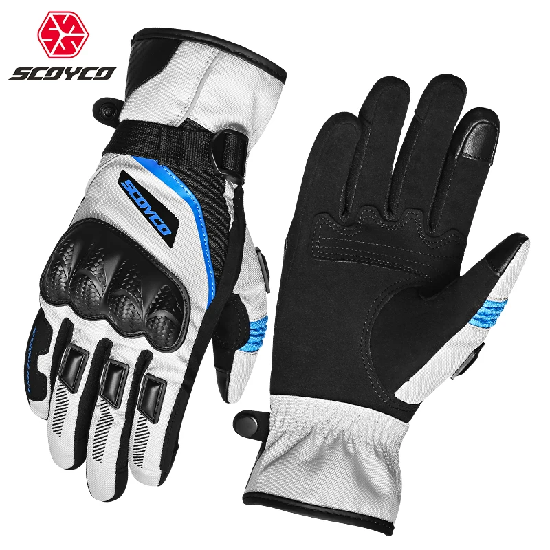 Hot Selling SCOYCO/SUOMY Winter Waterproof Motorcycle Gloves Warm Dual Finger Touch Screen Palm Durable Outdoor Sports Gloves