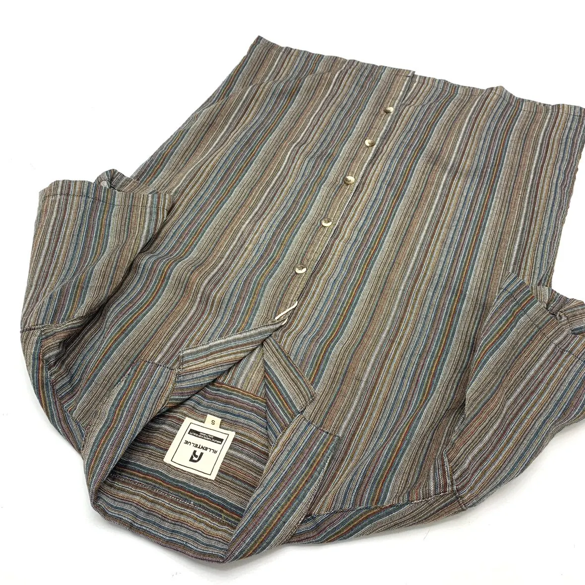 2026 Summer New Japanese Retro Short-sleeved Cuban Collar Colorful Striped Shirt Men's Fashion Vintage Loose Couple Casual Tops
