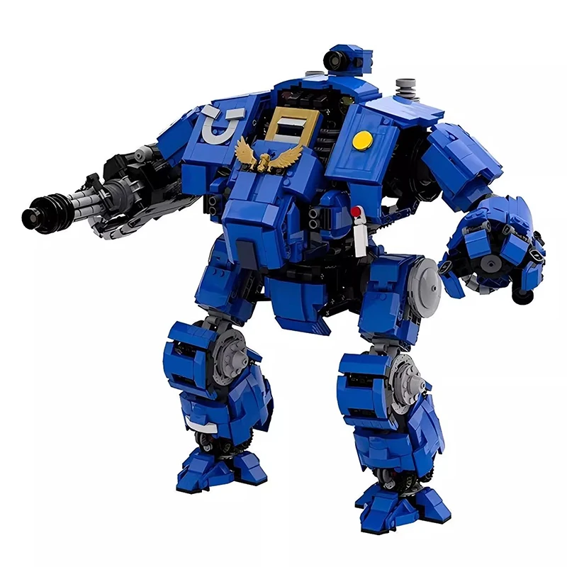 Bricklink moc batalha tanque militar land raider jogo robô redemptor dreadnought mecha guerreiro define blocos de construção brinquedos do miúdo presente