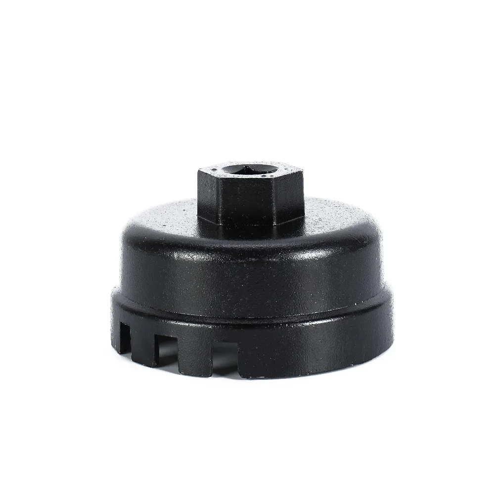 

~Анодированный черный ключ для масляного фильтра, инструмент для снятия корпуса, 14-зубый гаечный ключ, автоматические ручные инструменты, подходит для Toyota 1Lexus