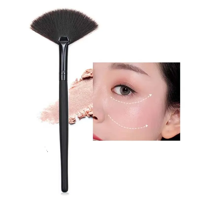 1Pc Facial Brush Fan Shape Makeup Brush for Powder Blush High Quality Cosmetic Brush for Makeup Foundation Pincel Maquiagem