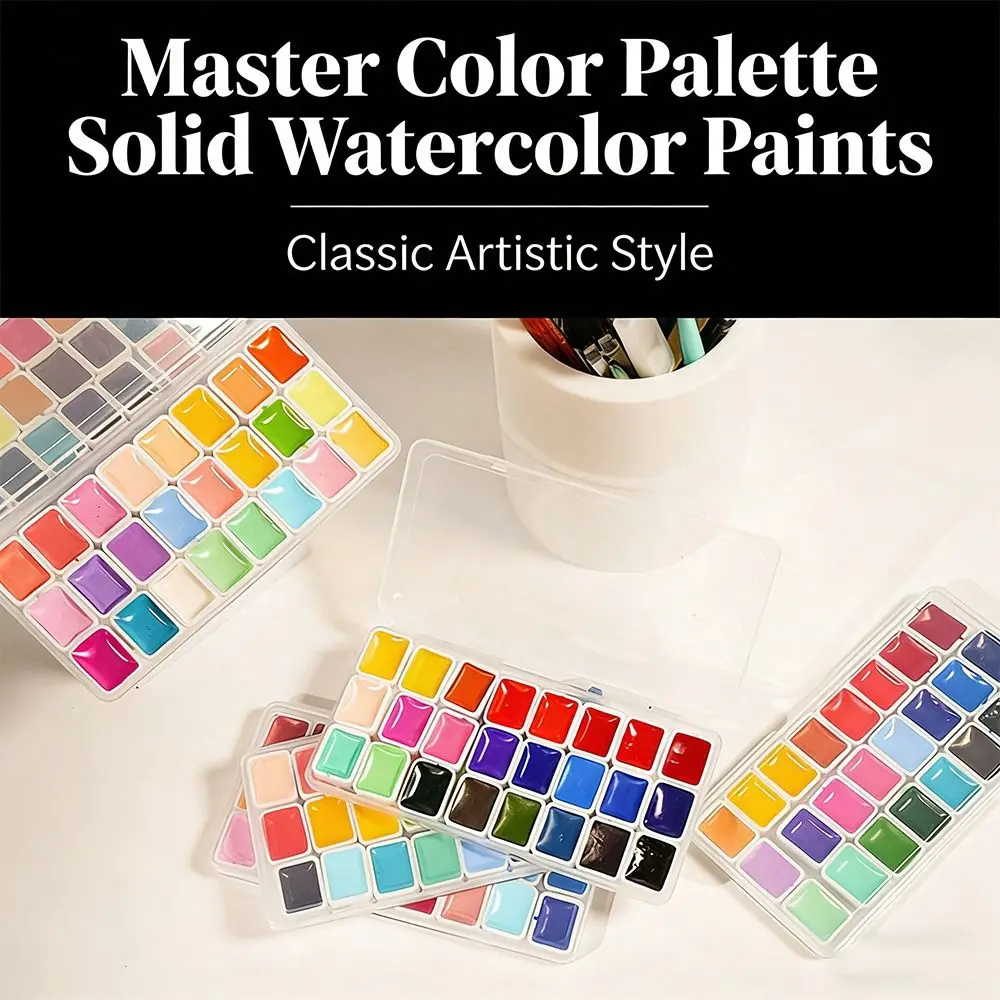 24 Colors Watercolors Paint Se - đánh giá và giá Watercolor Paint Set Solid Pigment