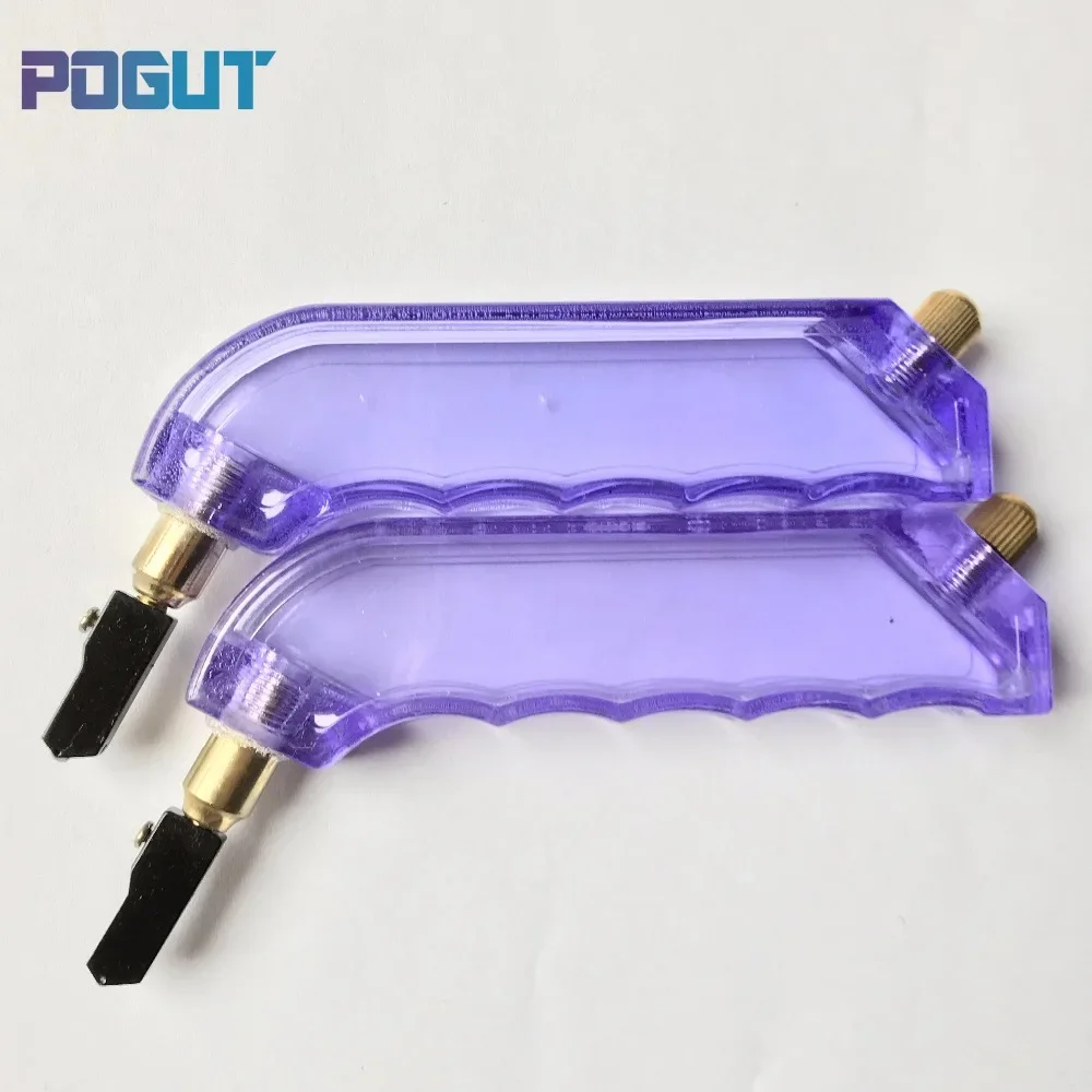 

1 Pieces Pistol Grip Oiled Glass Cutter Stained Glass Cutting Art Glass Tool 3-12mm