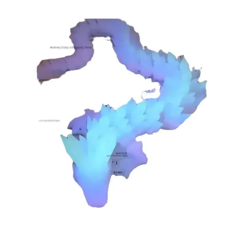 Gema impresa en 3D, dragón que brilla en la oscuridad, dragones articulados giratorios, figuras de cristal, juguete de acción, adorno de escritorio, regalos de cumpleaños