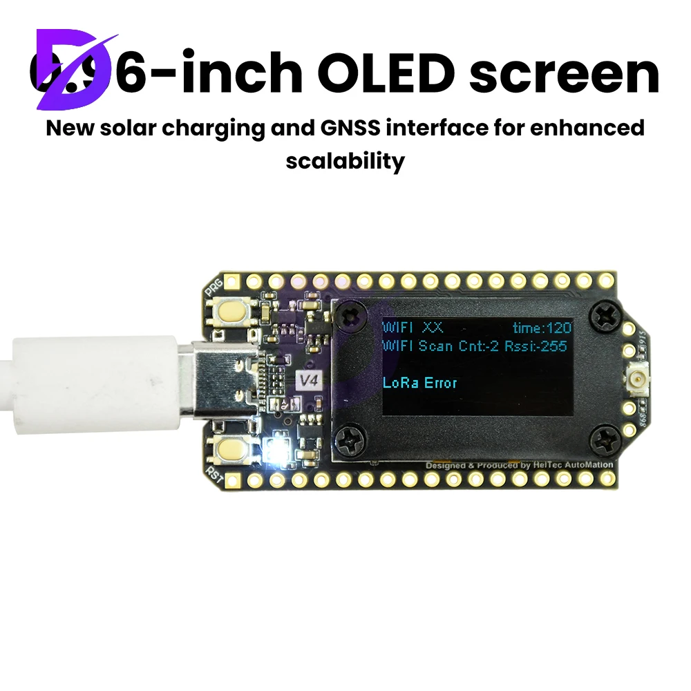 WIFI Lora32 V4 Esp32 BT لوحة تطوير Wifi 0.96 بوصة شاشة OLED ESP32-S3R2 لوحة تطوير إنترنت الأشياء منخفضة الطاقة واجهة من النوع C #3