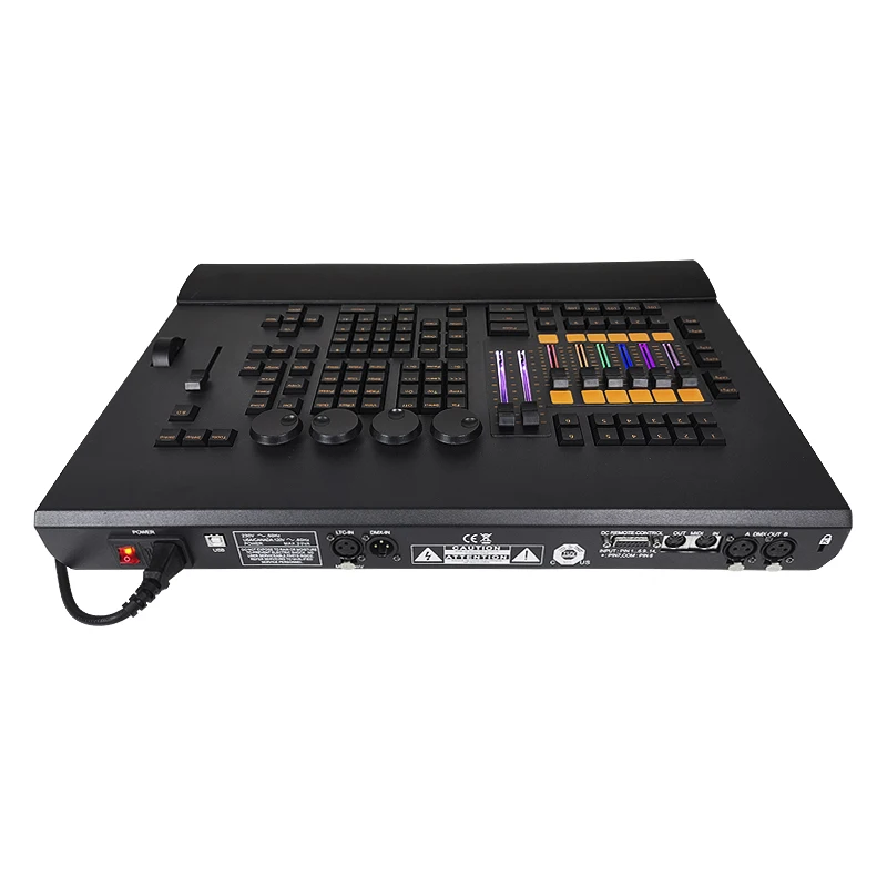 Stage light Console with RGB backlit electric Fader, professional equipment for Club DJ and ix