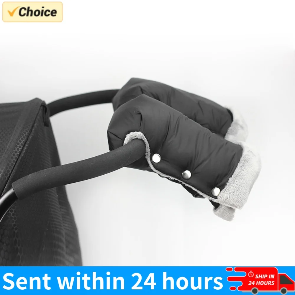 Baby Carriage Hand Cover Waterproof Pushchair Thermal Gloves Windproof Stroller Muff Gloves Stroller Accessories