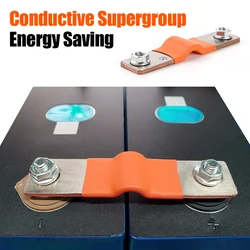 Battery Soft Copper Connector Hole To Hole 74mm 3mm Connector 400A Suitable For 3.2V 280Ah 302Ah 310Ah 320Ah Lifepo4 Battery