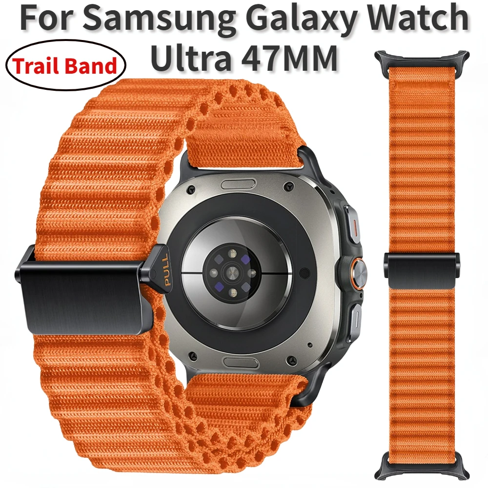 

Sport Watchband for Samsung Galaxy Watch Ultra 47mm Off-road Nylon Loop Bracelet for Galaxy Watch 7 Ultra 47MM Band Accessories