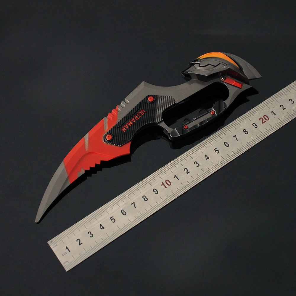 22 ซม.Rena Breakout Beria เกม Twilight Claw มีดโลหะเต็มรูปแบบหัตถกรรมอาวุธรุ่นสะสมโต๊ะเครื่องประดับของเล่นเด็ก