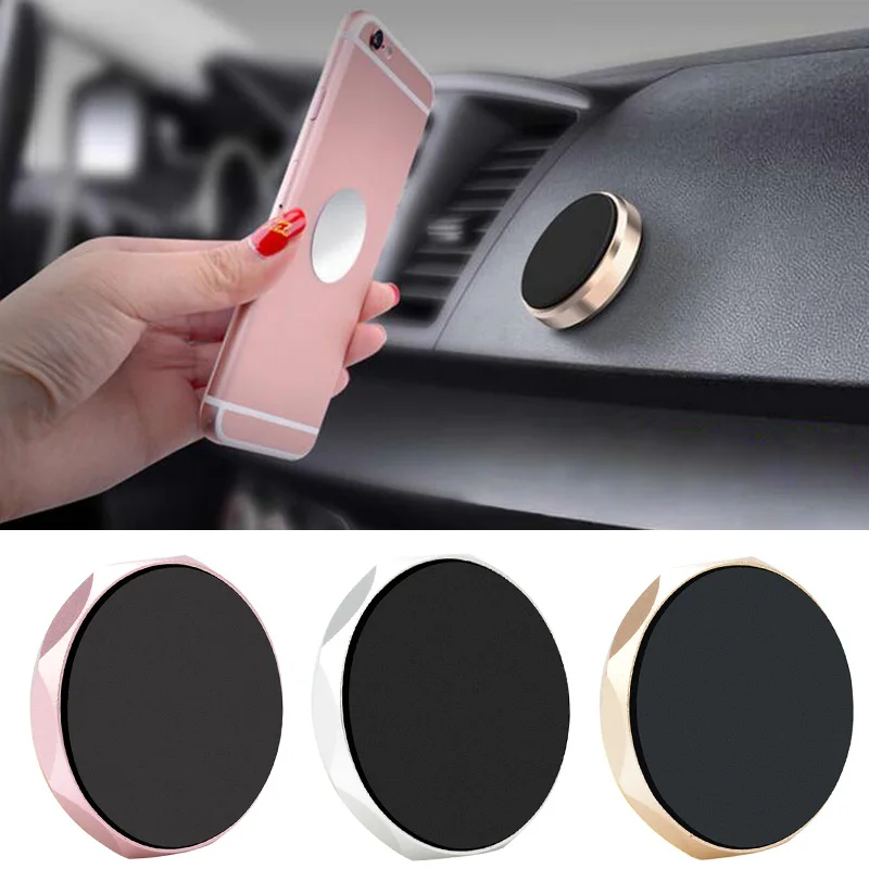 

GPS Navigation Universal Car Phone Holder For Xiaomi Round Diamond Magnetic Phone Stand Car Stand Magnet Mount Support Holder