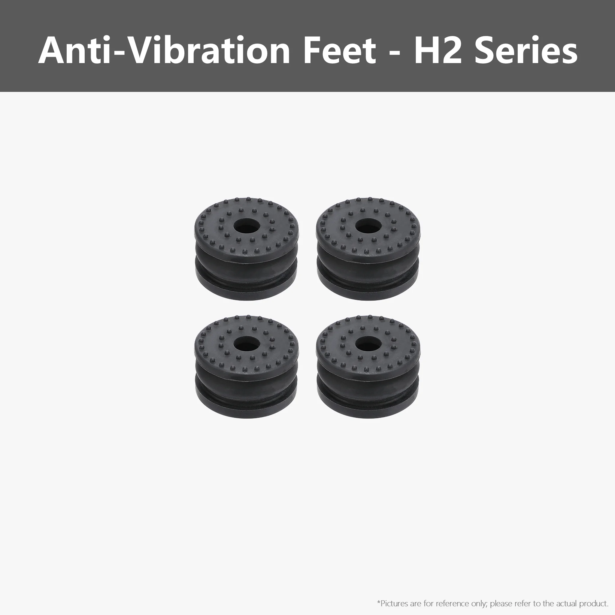 Original Anti-Vibration/Floating Damper Feet for Bambu Lab X1/P1/P2/H2D/H2S/H2C/P2S/X2D, 3D Printer Vibration Isolation Feet Set