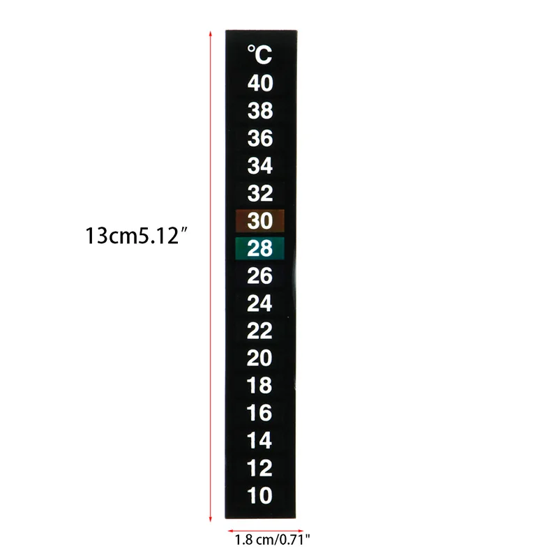 On Thermometer Strip Digital Temperature Display for Aquarium Fish for Tan