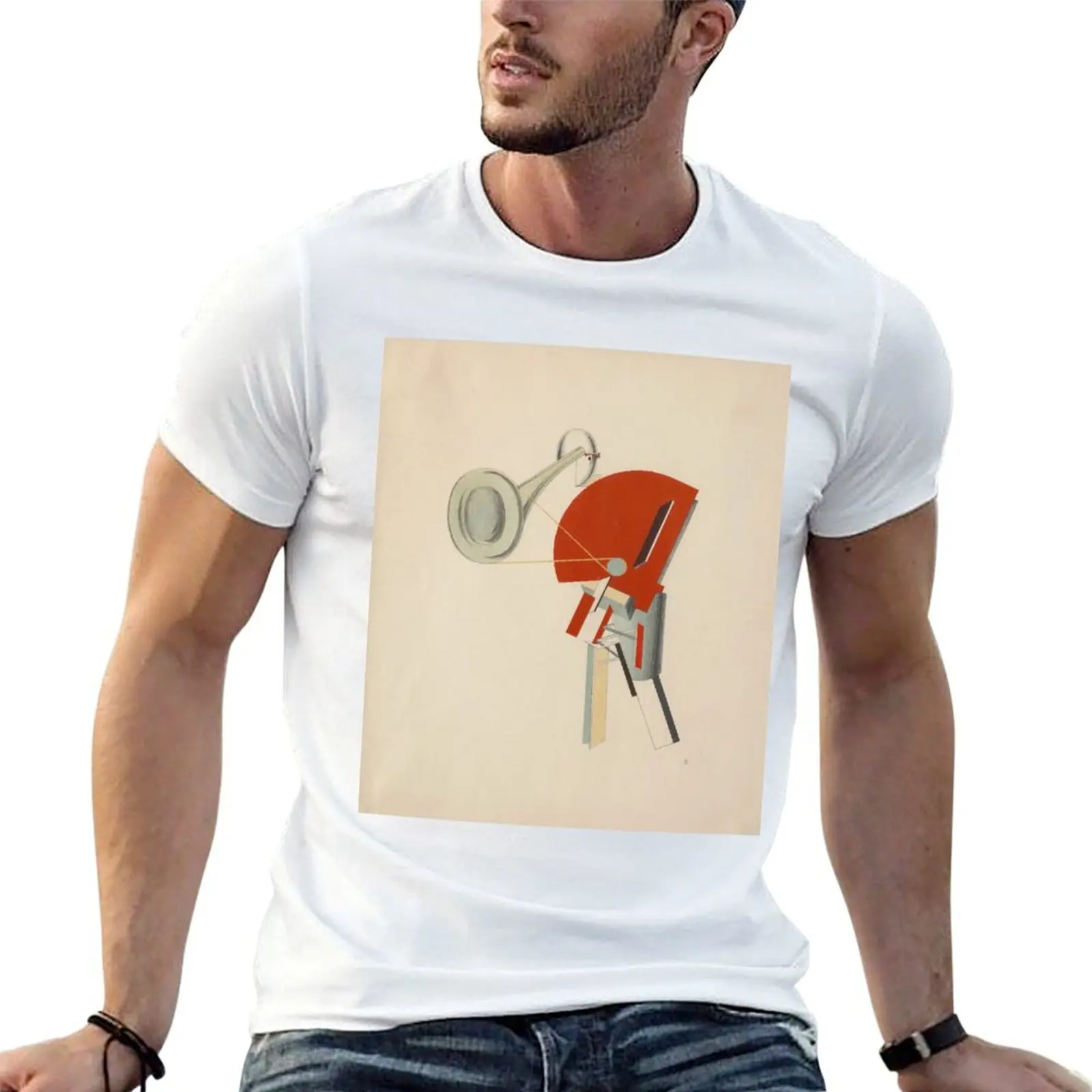 El Lissitzky - Radio Announcer T-shirt graphics quick drying anime plus sizes mens champion t shirts