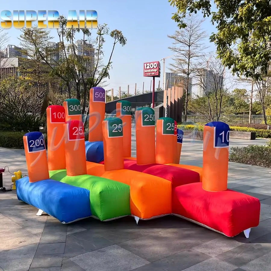 Kommerzielle Aktivitätsausstellung, aufblasbares Ringwurf-Wurfspiel, aufblasbare interaktive Hoopla-Spiele, Karnevalsspiel für Veranstaltungen