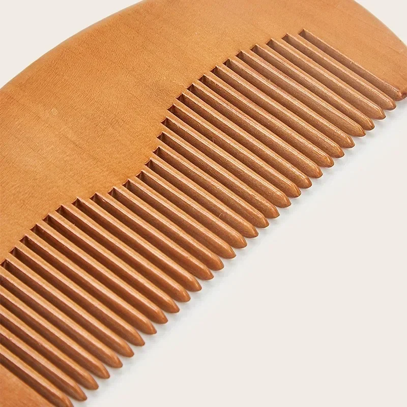 Wooden Beard Comb Mustache Hair Brush for Men Fine Coarse Teeth Perfect Beard Balms Essential Oils Combs Расческа Для Волос