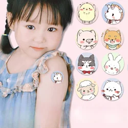 120pcs/lot Cartoon Round Band Aid for Childre Kids Vaccination Plaster Skin Wound Dressing Patch Waterproof Adhesive Bandages