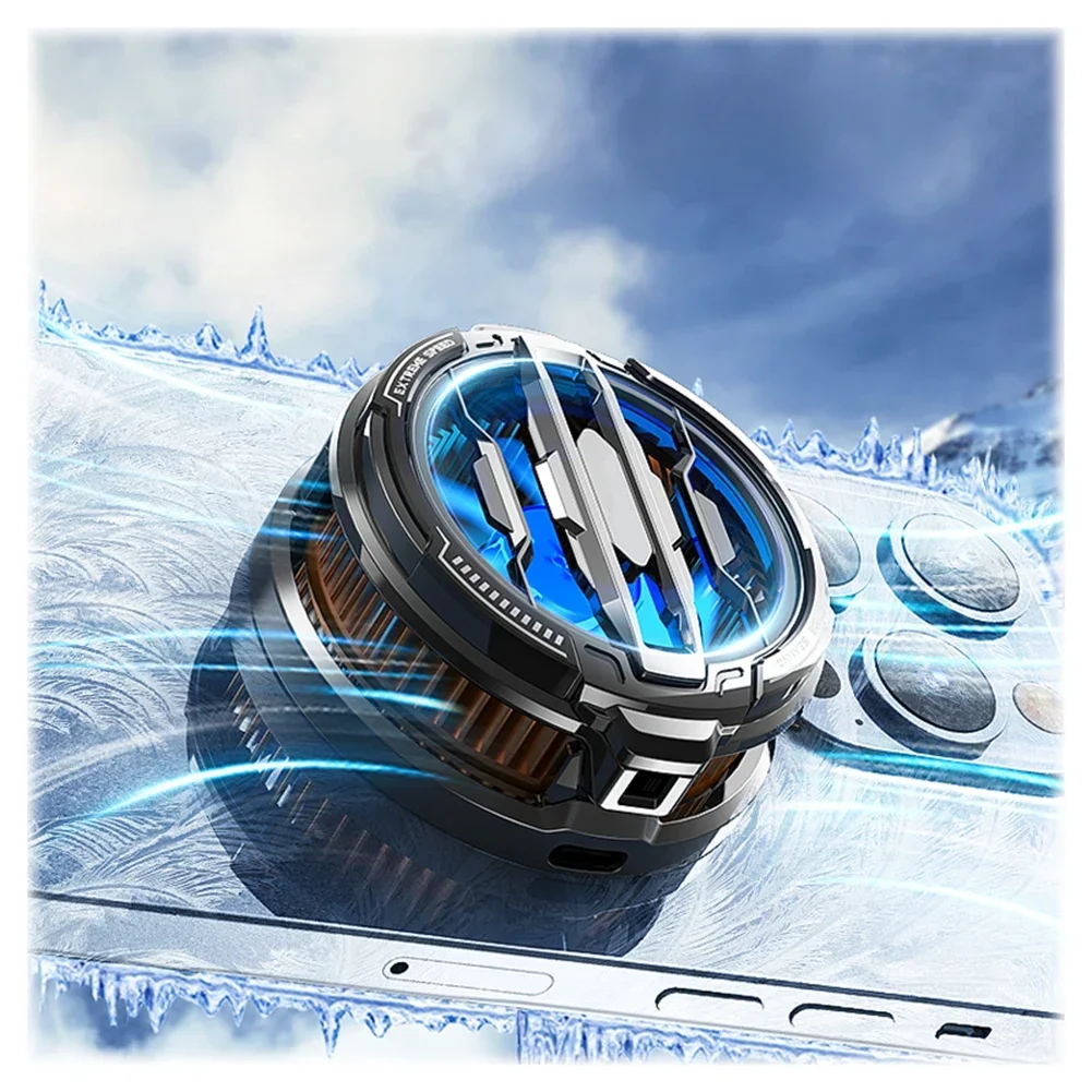 Mobile Phone Radiator with Magnetic Compatibility for iPhone and For Android Silent Cooling Fan for Enhanced Performance